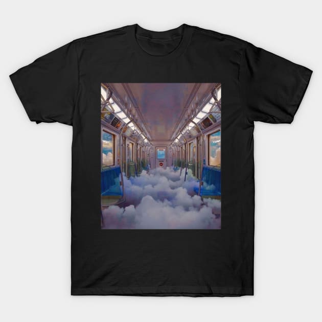 Dreamcore Cloudy Train - Dreamy T-Shirt by Random Generic Shirts